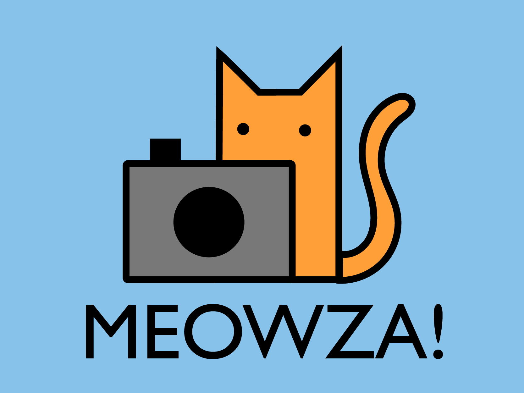 the logo for meowza